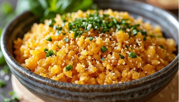 Яркий и полезный: салат с булгуром и креветками для любого стола