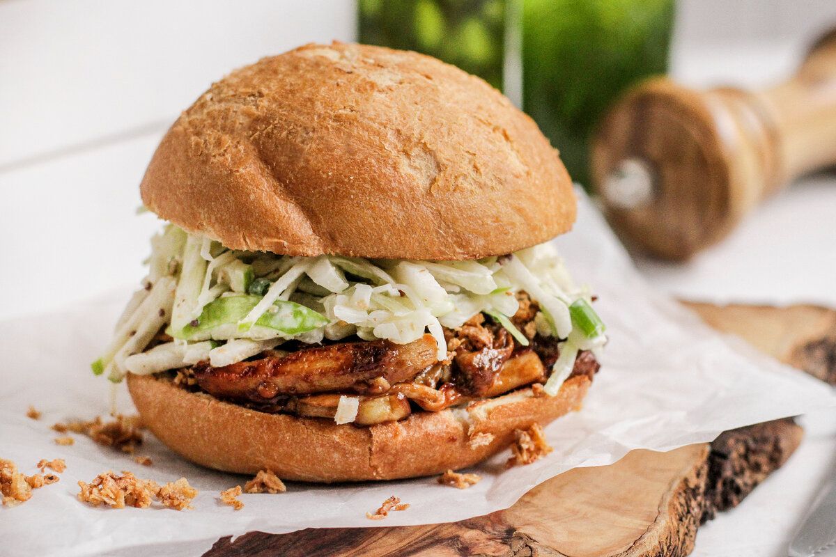 Как приготовить веджи-бургер «Кудрявый Джо» с вешенками и капустой