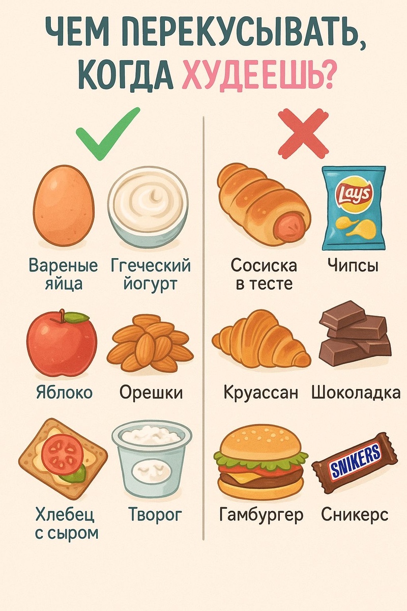 Умные перекусы: как поддерживать фигуру без жертв