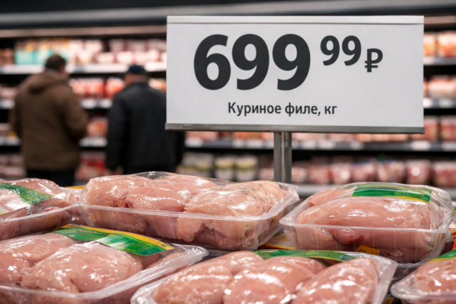Цены на куриную грудку: Что стоит за ростом до 700 рублей