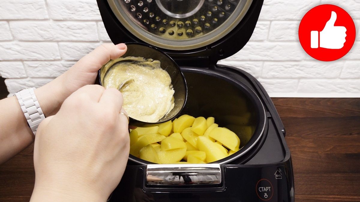Вкусная картошка с майонезом и горчицей: простой рецепт в мультиварке